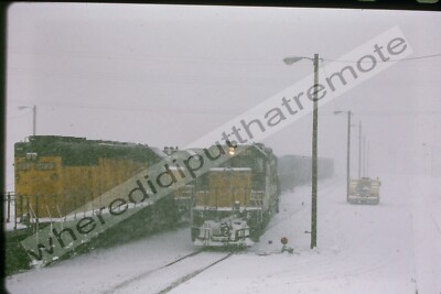 Original Slide Chicago & NorthWestern CNW 6846 EMD SD40-2 Proviso ILL 3-94 (B4)