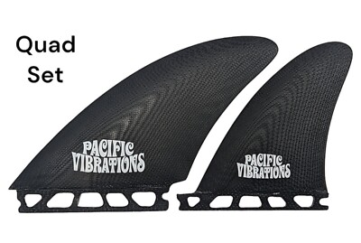 PACIFIC VIBRATIONS Controllers quad Fiberglass SURFBOARD Fins Fits