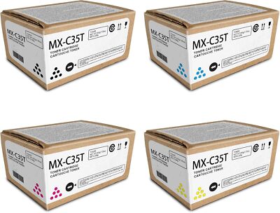 Toner Cartridge High Yield MX-C35TB MX-C35TC MX-C35TM MX-C35TY Sharp MX-C357F