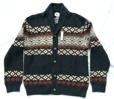 NEW Haggar Clothing Company Men's XL Knit Button Sweater Cardigan Fall  Colors!