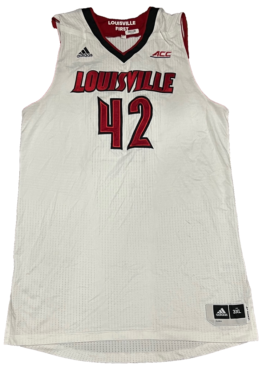 Cardinals ユニフォーム Adidas Louisville Cardinals #42 Pro Cut Game Basketball
