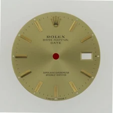 Vintage Men's Rolex Date 34mm 15038 15238 15053 Champange Stick Dial 2Tone #A2