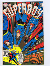 Superboy #155 DC 1969 Revolt of the Teen-Age Robots !