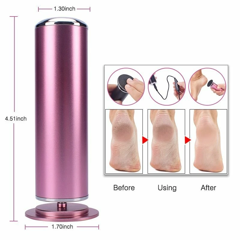 Electric Pedicure Foot File Heels Remove Dead Skin Callus Remover Clean Machine - Image 3 of 4
