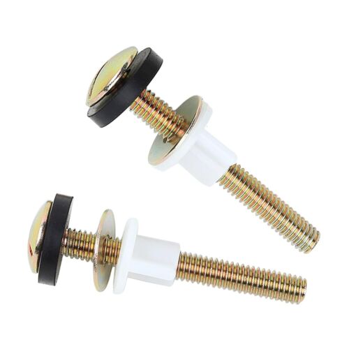 2PCS Heavy Duty Toilet Seat Screws Kit Universal Bolt Fastener Metal Plastic
