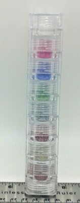 True Colors USA Mineral Makeup 8 Stack by Estey Intl  - Combo Glitter
