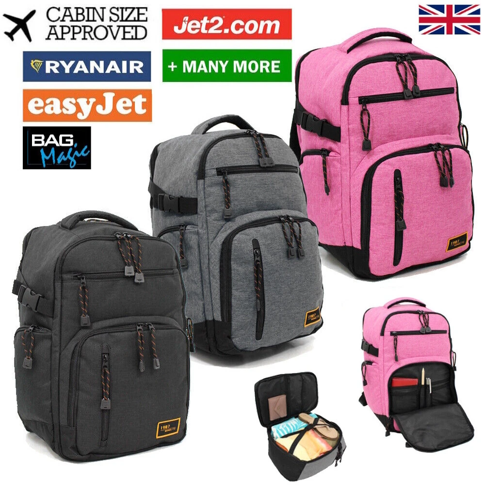 RyanAir Cabin Approved Rucksack 40 x 20 x 25cm | Hand Luggage Backpack Holdall