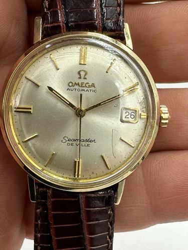Omega watch Seamaster DeVille Cal 563 14K Gold Filled Automatic 1960s Vintage