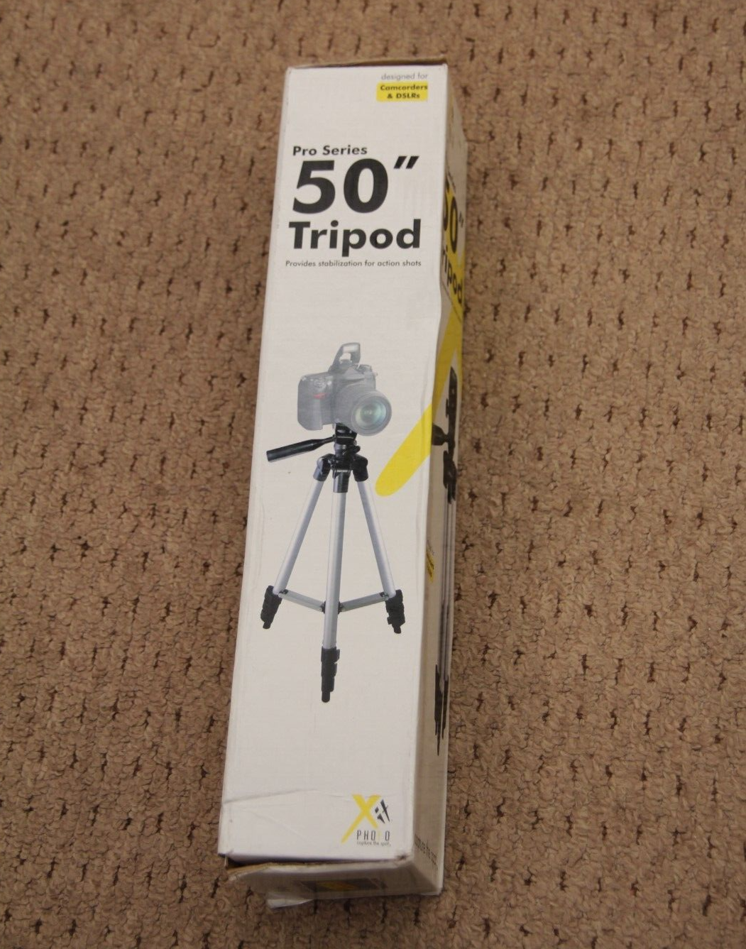 Xphoto Pro series 50"" tripod with carry case compact lightweight pan  tilt head