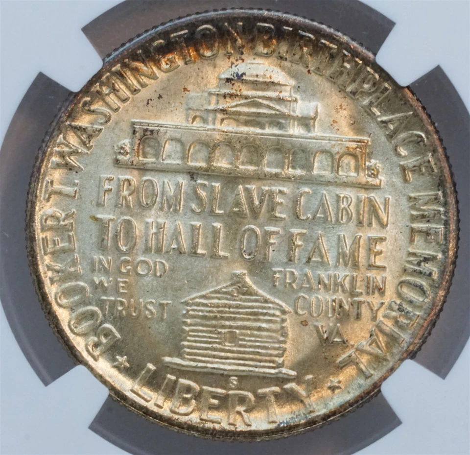 1950 S 50C US Booker T Washington Silver Half Dollar Coin (NGC MS 67 MS67) CAC - Image 4 of 4