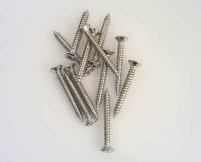 True Custom Shop  Nickel Bridge Mounting Screws for Fender Bass & Strap Buttons