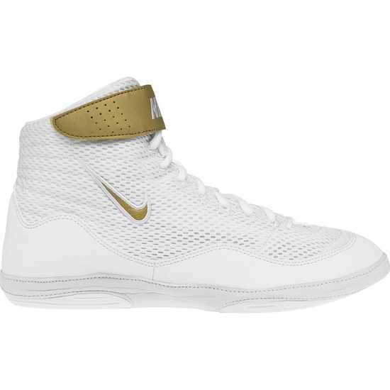 nike fury wrestling shoes white and gold