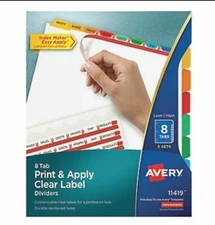 Avery Tabs & Labels 5 sets multicolor 