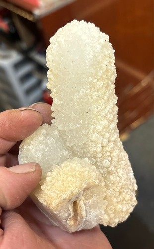 Fantastic CHALCEDONY QUARTZ STALACTITE Crystal Cluster 419.4 Grams India - Picture 16 of 20