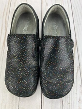 Alegria Paityn Sprinkles Comfort Clogs Nurse Professional Black Womens Size EU38