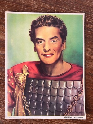 PHOTO approx. 1955 (24x18) VICTOR MATURE Bubble Gum GLOBO? Impr. Pharo Marseille