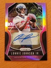 2019 Prizm Rookie Auto Pink #396 Lonnie Johnson Jr. Kentucky Texans A