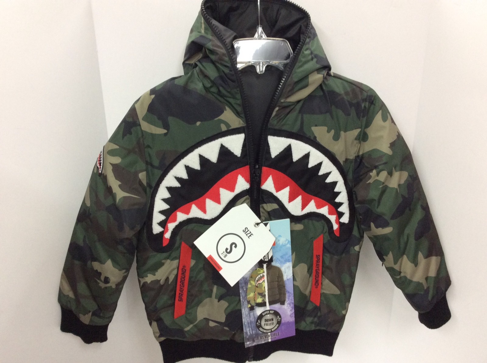 Sprayground Boys Reversible Camo/Black 