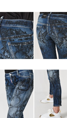 Dsquared2 Jennifer Graphic Crop Jeans 33677144 - Picture 9 of 9