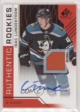 2018-19 SP Game Used Authentic Rookies Red Jersey Isac Lundestrom Rookie Auto RC