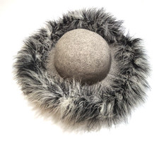 Vintage Geo W Bollman Doeskin Felt 100% Wool Gray Hat Made in USA