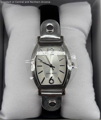 Nine West NW/1009 Silver Tone Case Women's Watch