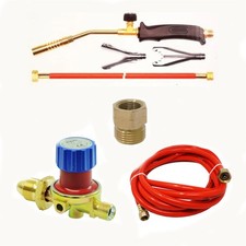 Propane Butane Gas Torch Burner Blow Plumbers Roofers Roofing Brazing Set UK