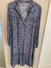 JW ANDERSON X UNIQLO Women's Blue Paisley Print Midi Dress Size Medium