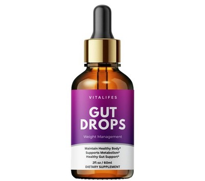 Gut Drops, Advanced Weight Fat Loss & Gut Health Support Drops (2 fl oz)