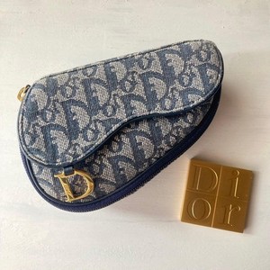 バッグ Christian Dior Trotter Makeup Pouch Navy Dior Trotter Pouch | eBay