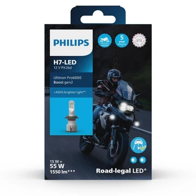 Ultinon Pro6000 LED H7 Boost 450% 11972 U60B2 12/24V  X1 Motorrad - Bild 1 von 4