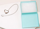 Tiffany & Co Elsa Peretti LARGE 27mm Open Heart Pendant 18"Necklace &Box Vintage — photo 7