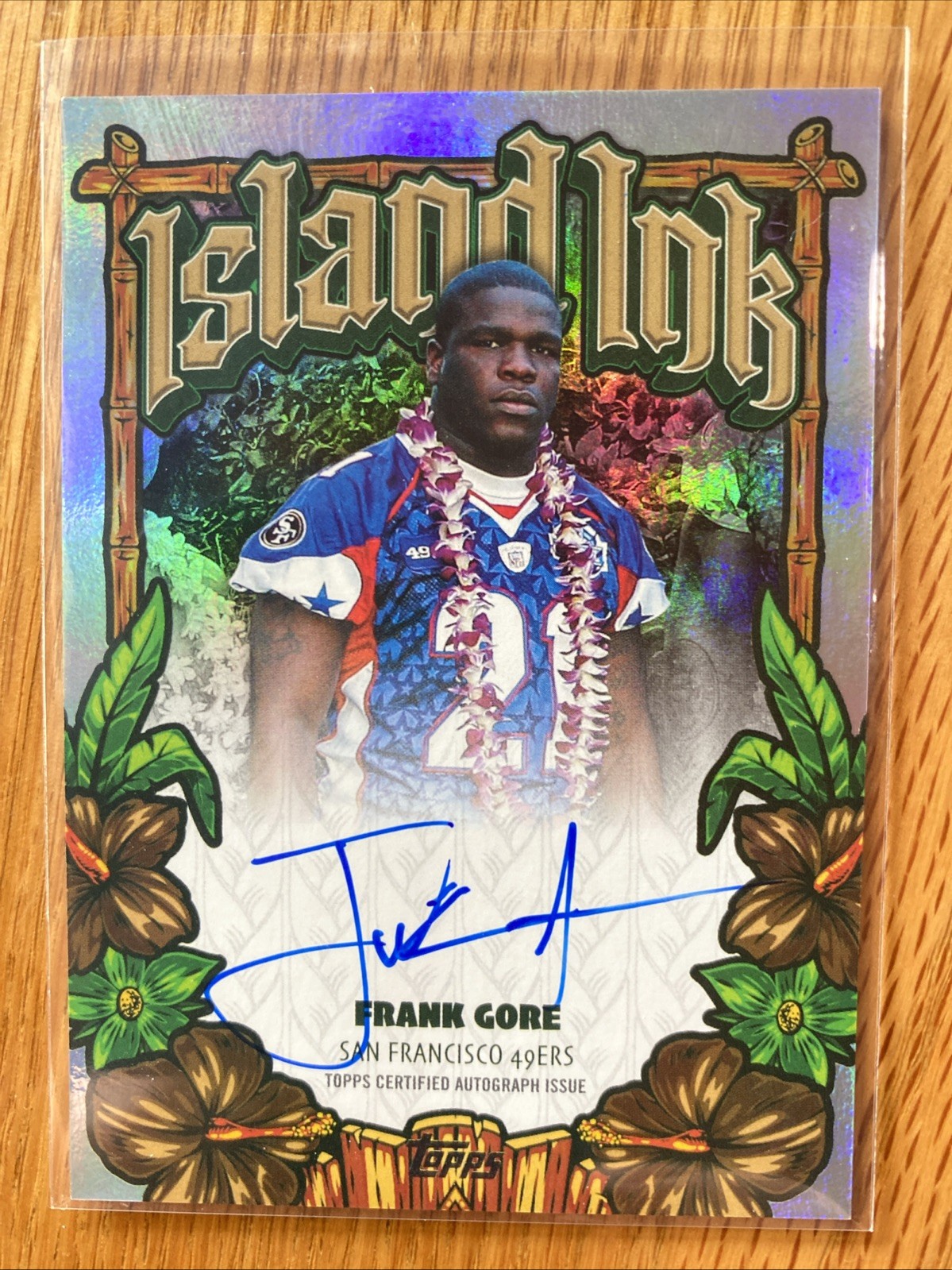 2026 Topps Flagship Frank Gore Island Ink SP On Card AUTO II-FG