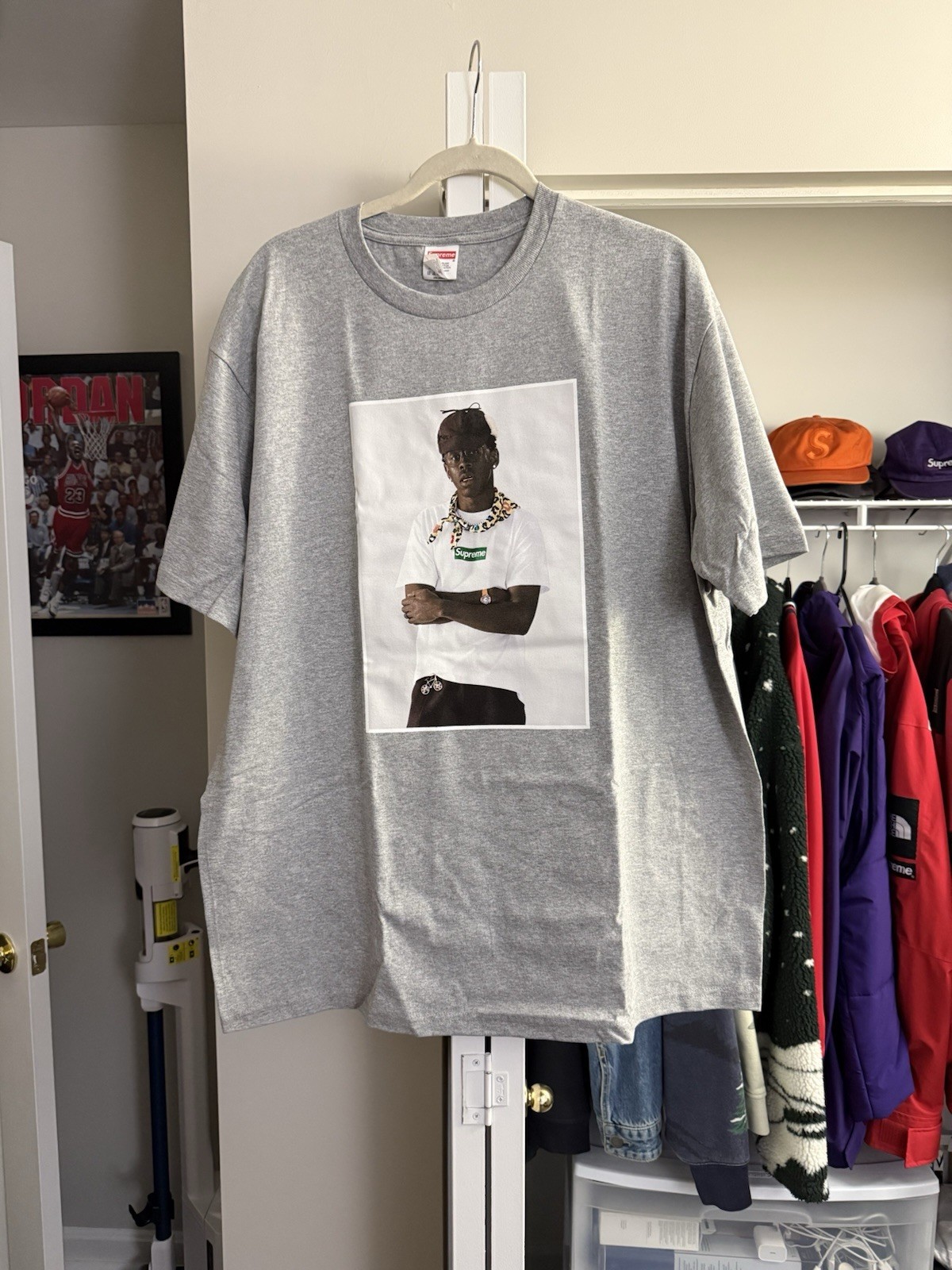 Supreme Tyler The Creator T Shirt Heather Grey Size Xl Fw22
