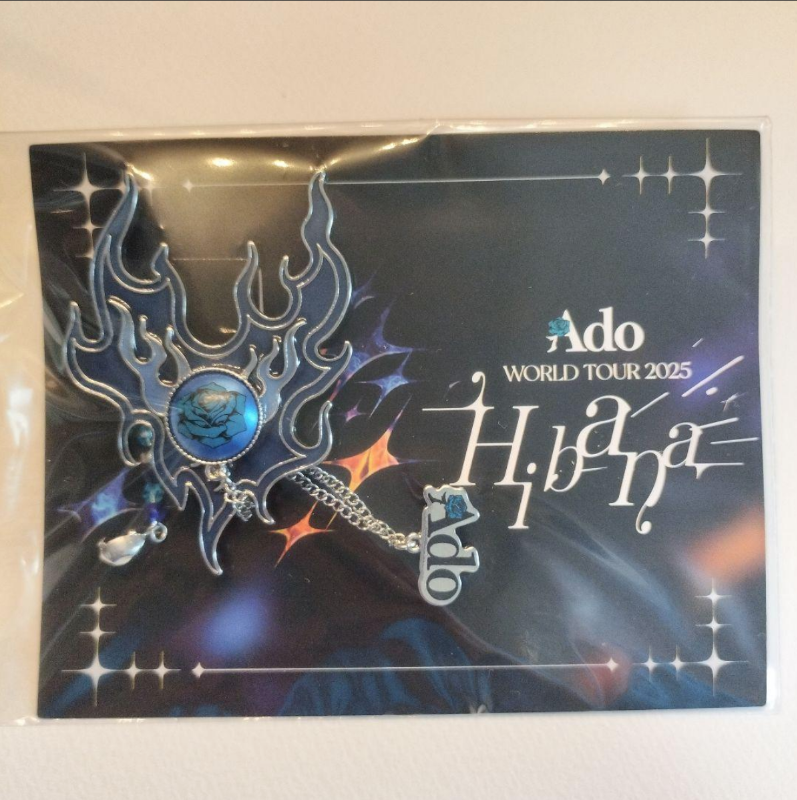 Ado WORLD TOUR 2025 “Hibana” VIP Bonus Brooch and original