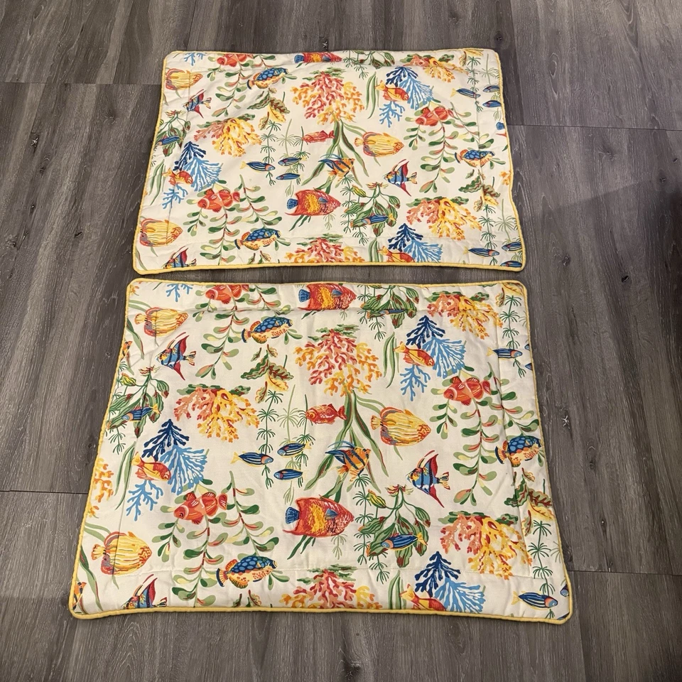 Pair of Thomasville At Home In The Sea Shams - Image 3 of 4