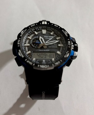 CASIO PRO TREK PRW-6000Y Triple Sensor Solar Watch - Black