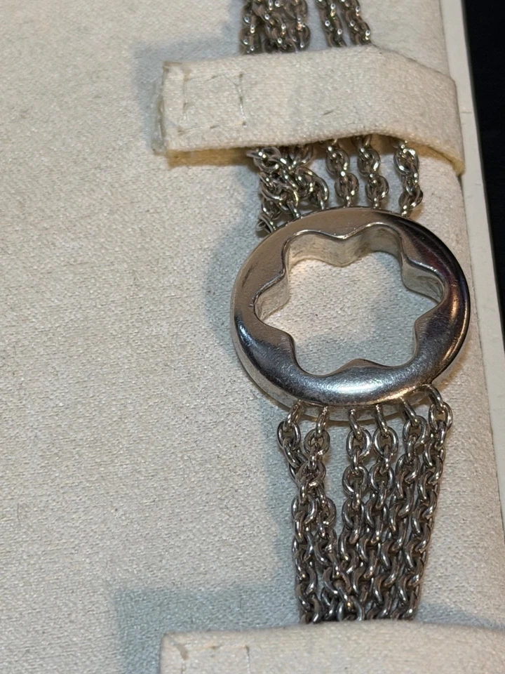 Montblanc 925 Plata de Ley Caricia de una Estrella Collar 30 pulgadas de largo (Pre amado) Foto 4 de 4