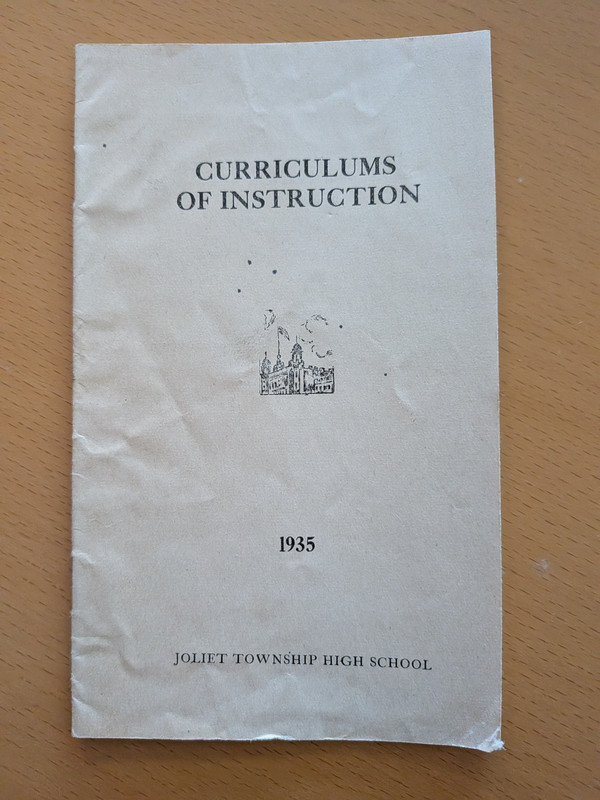 1935 Curriculums of Instruction for Joliet Township High School (Illinois)