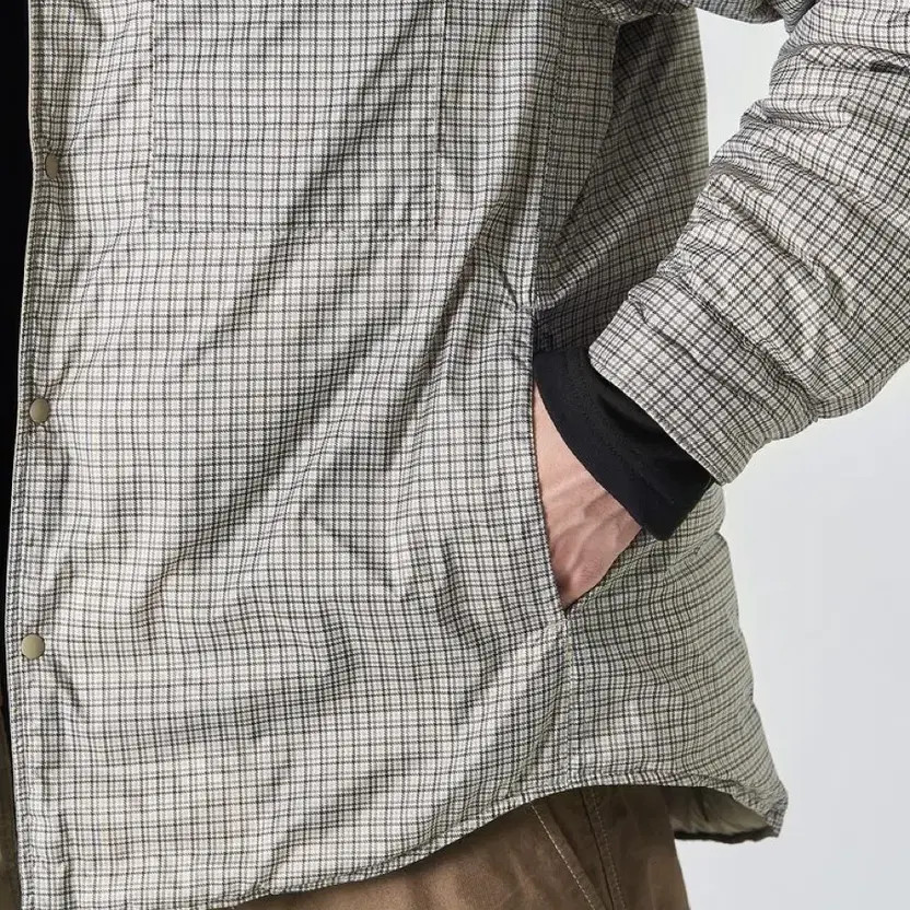 Reversible Light Padded Checkered Down Jacket, XXL - image 7