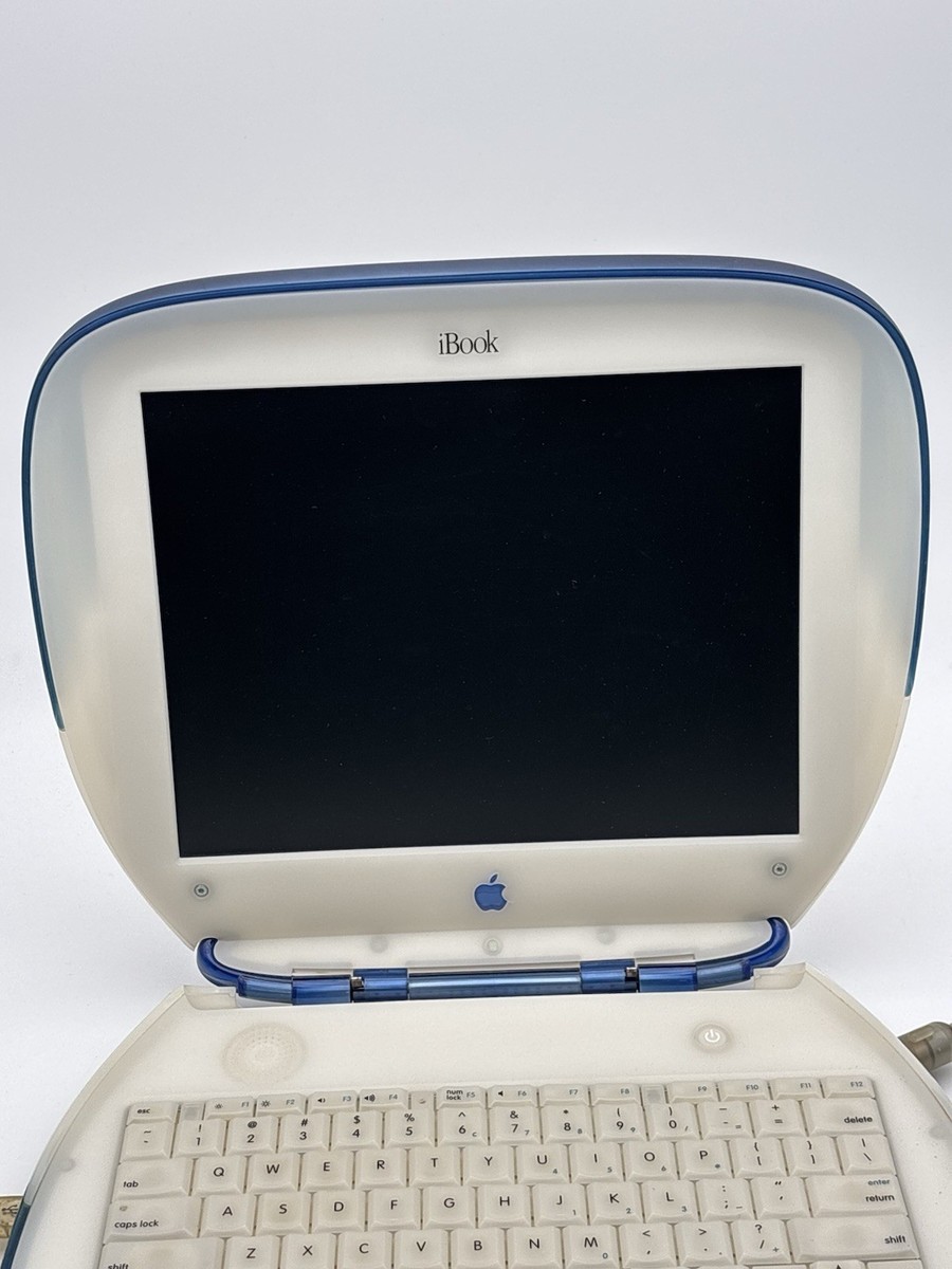 Apple ibook G3 Clamshell Blue Mac Os X Working Tested Vintage W