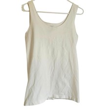 Tahari white women stretch tank top