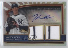 2011 Topps Finest Refractor Rookie Dual Relics 125/499 Hector Noesi #91 Auto 0s3