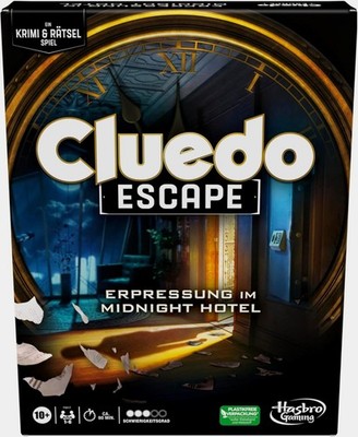 Hasbro Gaming Cluedo Escape Erpressung im Midnight Hotel - Escape-Room-Spiel