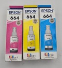 Epson Inks T664 Ink Set Magenta, Yellow, Cyan EXP 12/2024