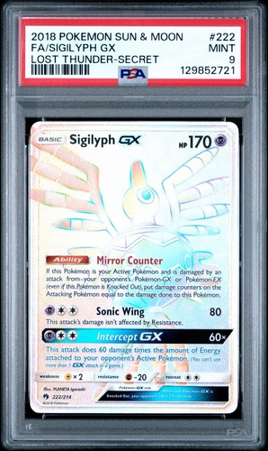 Sigilyph-GX graded PSA 9 for sale on eBay
