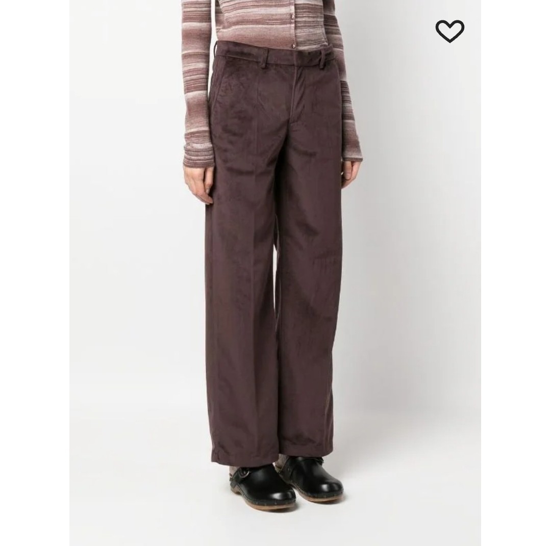 LEVI’S VELVET WIDE LEG Baggy Trousers W 25 L 31 Brown Retro Style RRP £110 image 3