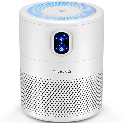 Mooka Air Purifiers For Home Large Room Up To 1076Ft H13 True Hepa Air Filter