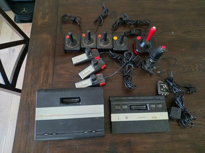 Atari 7800 ProSystem + Atari 2600 Jr Console - Tested Working w/ 9 Controllers