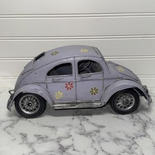 70's VW Volkswagen METAL Beetle/Bug Hippie Groovy Beach Bug. 12"